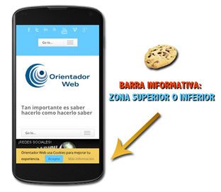 barra cookie Orientadorweb
