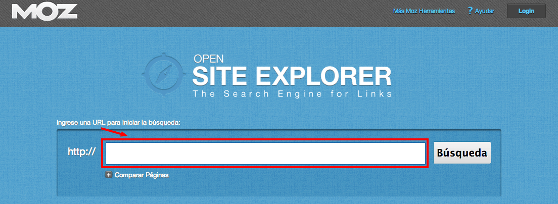Open Site Explorer palabras claves Orientadorweb
