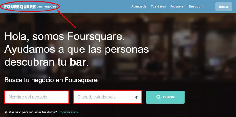 Geolocalizacion Foursquare para negocios Orientadorweb